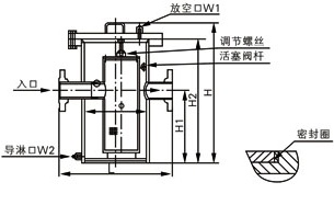 直通防內漏籃式過濾器結構圖